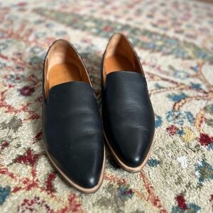 Portland Leather Goods Almost Perfect Pointed Toe Flat Black W 10